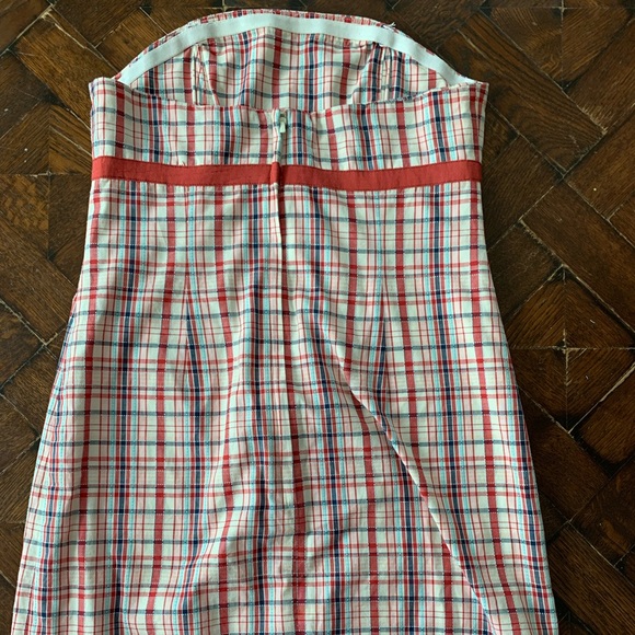 Lilly Pulitzer Plaid Strapless Dress - Picture 2 of 7